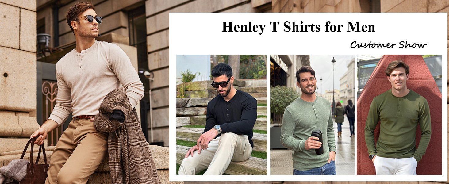 henley t-shirts for men