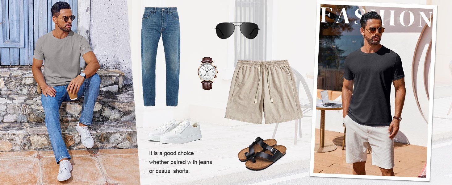 casual tees for men