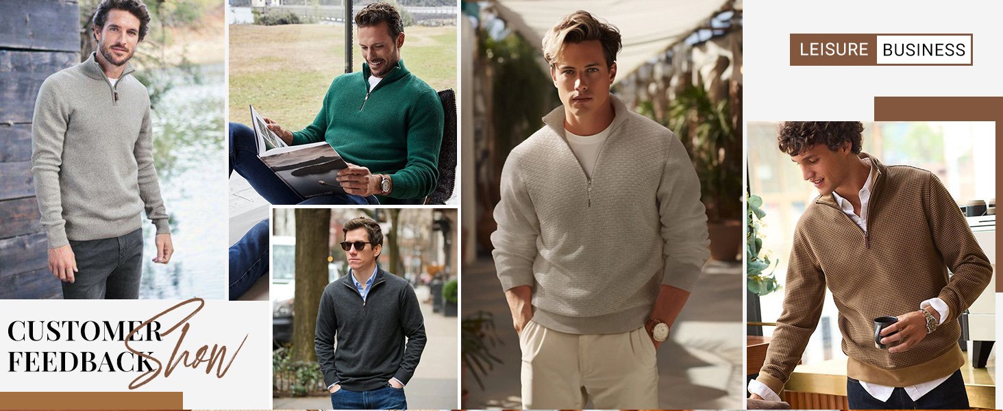 1/4 zip pullover mens