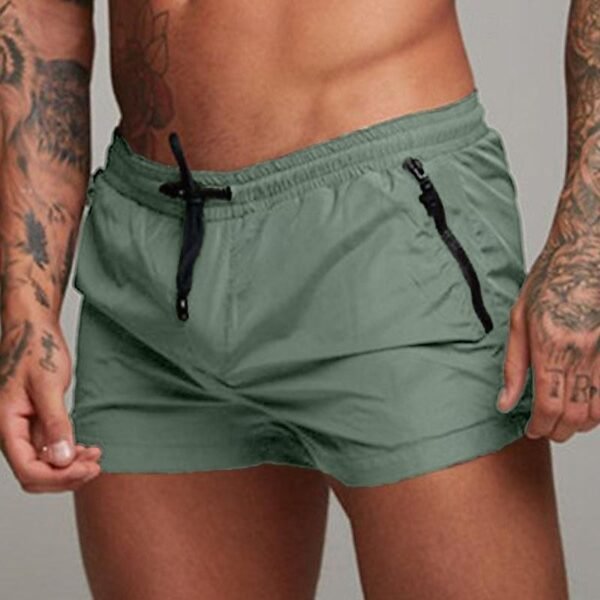 Swim Shorts with Plaid Pattern, Quick Dry, Beach Ready