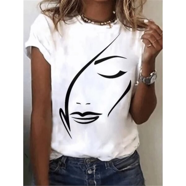 Floral Short Sleeve Casual Tee