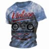 5297DBF4-D20C-98EC-FFD0-E89A3F4528C2 Distressed Graphic Crew Neck Short Sleeve 3D Print Vintage Fashion Tee