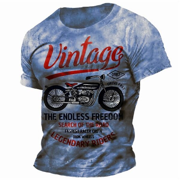 5297DBF4-D20C-98EC-FFD0-E89A3F4528C2 Distressed Graphic Crew Neck Short Sleeve 3D Print Vintage Fashion Tee