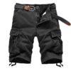 7879E0D0-BBD5-8C06-763E-F6EAA0BFE972 Cargo Shorts with Multi-Pocket, Knee-Length Design