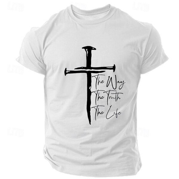 Graphic Hand 3D Print Short Sleeve Buttoned Henley Tee