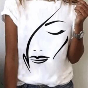 Floral Short Sleeve Casual Tee