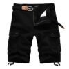 825F2A39-8A21-A7EA-BDC9-5D8FF434F7B1 Cargo Shorts with Multi-Pocket, Knee-Length Design