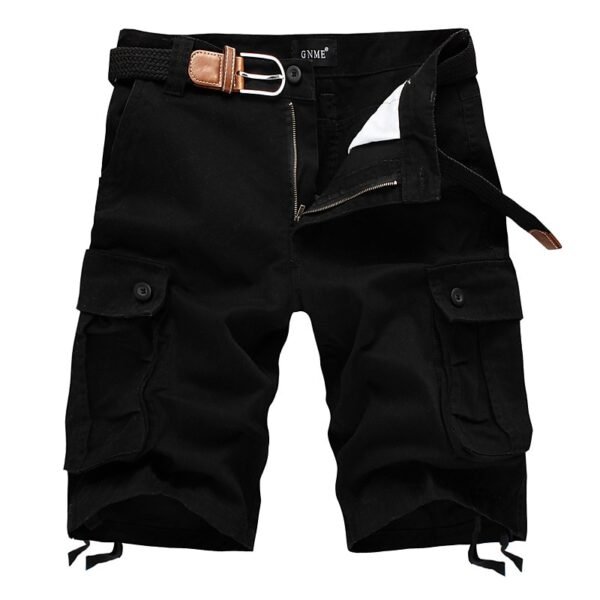 825F2A39-8A21-A7EA-BDC9-5D8FF434F7B1 Cargo Shorts with Multi-Pocket, Knee-Length Design
