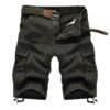8885C184-F2EC-592A-E0D4-31F23C6E7AA7 Cargo Shorts with Multi-Pocket, Knee-Length Design