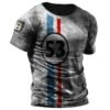 8CE68CB2-86E8-ECE5-F64E-3E0D23597D1A Distressed Graphic Crew Neck Short Sleeve 3D Print Vintage Fashion Tee