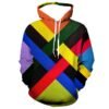 9D455E52-1C86-B55C-6D0F-995A940EE361 Color Block Graphic Pullover Hoodie