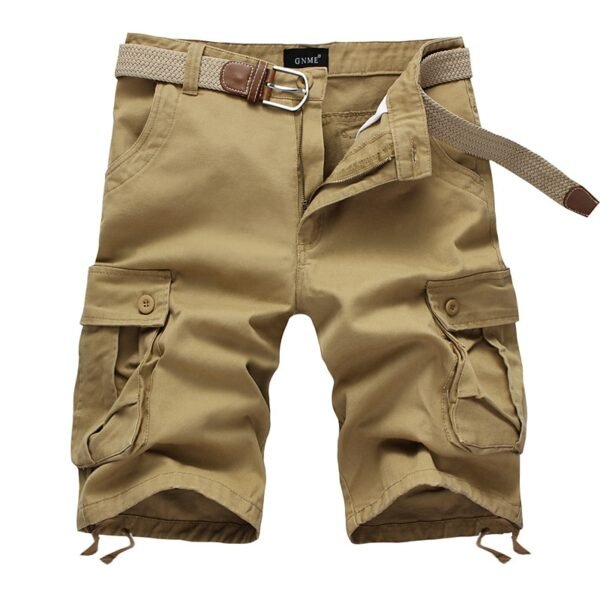 B5628854-1922-D271-991D-65545D0E84A7 Cargo Shorts with Multi-Pocket, Knee-Length Design