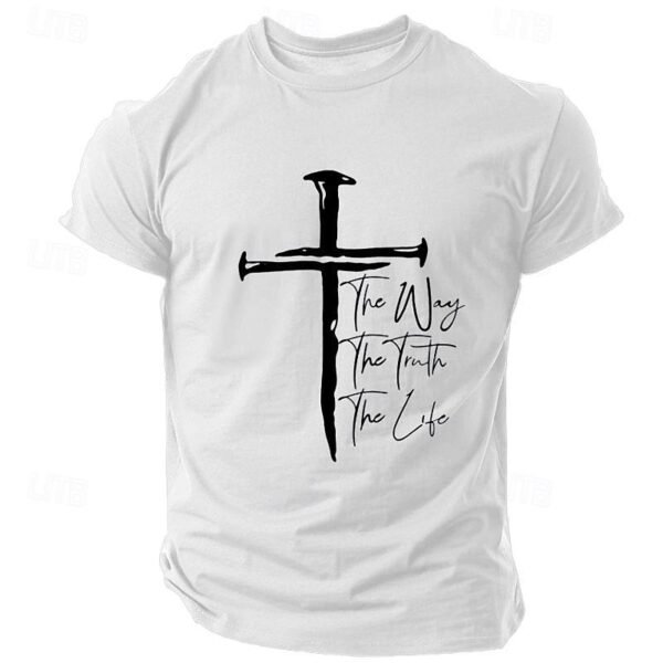 Graphic Hand 3D Print Short Sleeve Buttoned Henley Tee