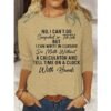 Cotton Letter Print Long Sleeve Tee