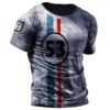 E7E3EF52-C7A3-A063-399B-D468F9F2104B Distressed Graphic Crew Neck Short Sleeve 3D Print Vintage Fashion Tee