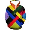 E834C1D9-0CB8-B631-4110-80E4F5C84240 Color Block Graphic Pullover Hoodie
