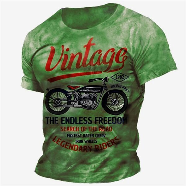 F8BD1194-4B0C-2A1C-DAA4-ACEA989664FC Distressed Graphic Crew Neck Short Sleeve 3D Print Vintage Fashion Tee