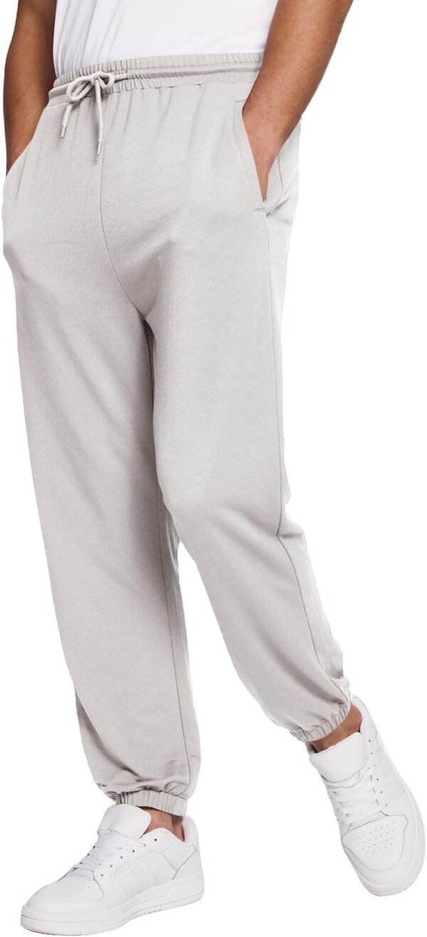 Mens Sweatpants Lightweight Athletic Pants for Workout Jogging Running Gym Dry Loose-fit Tapered Joggers