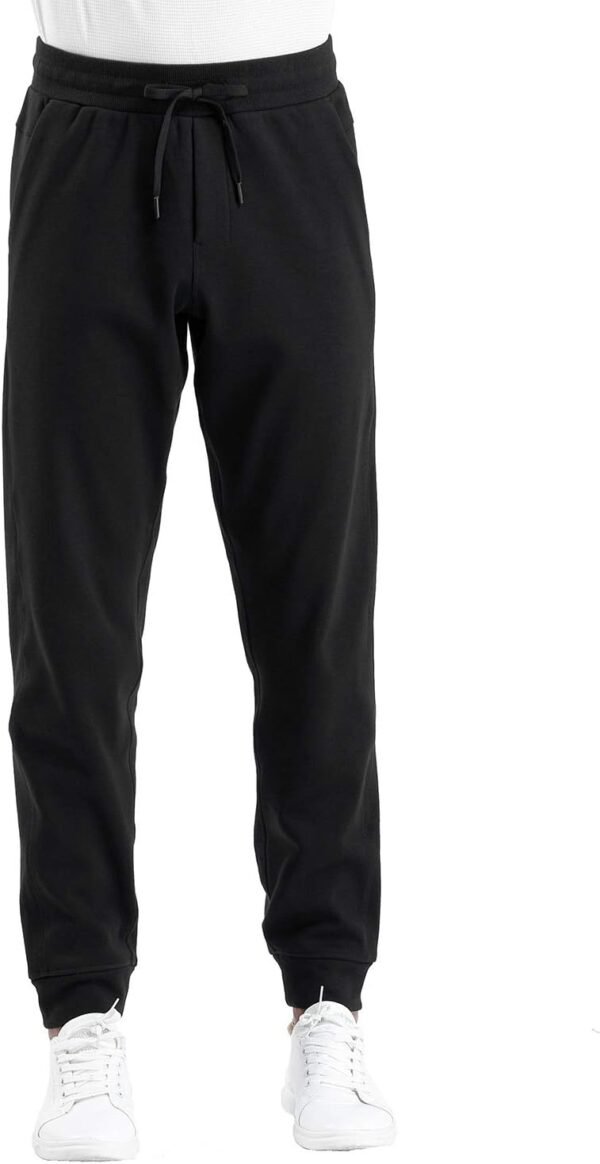 Mens' Fleece Joggers Pants with Deep Pockets in Loose-fit Style