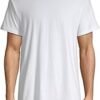 4-Pack Men's Ultra Soft 100% Cotton Crew-Neck T-Shirt White