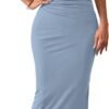 Women's Ruched Bodycon Dress Summer Casual Sleeveless Back Slit Elegant Club Evening Party Cocktail Maxi Dresses