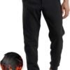 Mens' Fleece Joggers Pants with Deep Pockets in Loose-fit Style