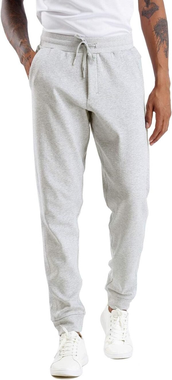Mens' Fleece Joggers Pants with Deep Pockets in Loose-fit Style