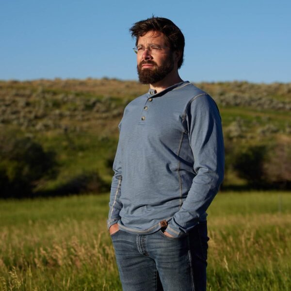 Men’s Henley Long Sleeve Casual Fit Shirt