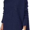 Women's Turtleneck Oversized Sweaters Long Batwing Sleeve Spilt Hem Tunic Pullover Knit Tops