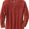Men’s Henley Long Sleeve Casual Fit Shirt