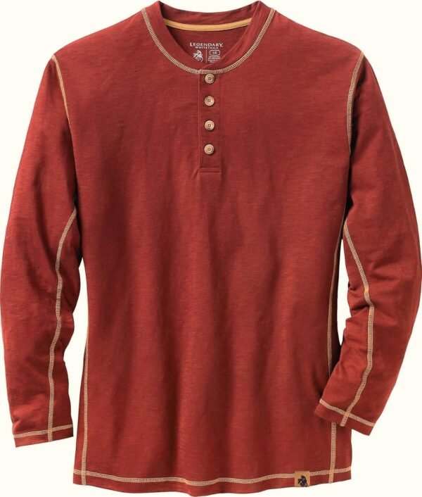 Men’s Henley Long Sleeve Casual Fit Shirt