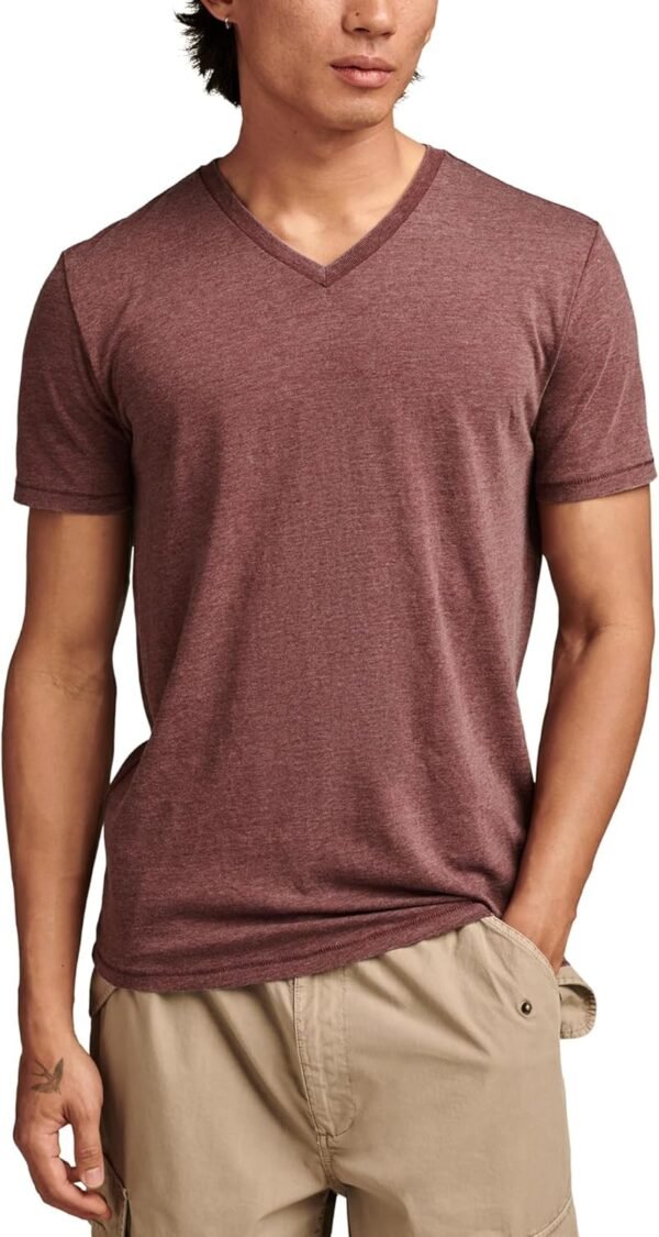 Mens Venice Burnout V Neck Tee