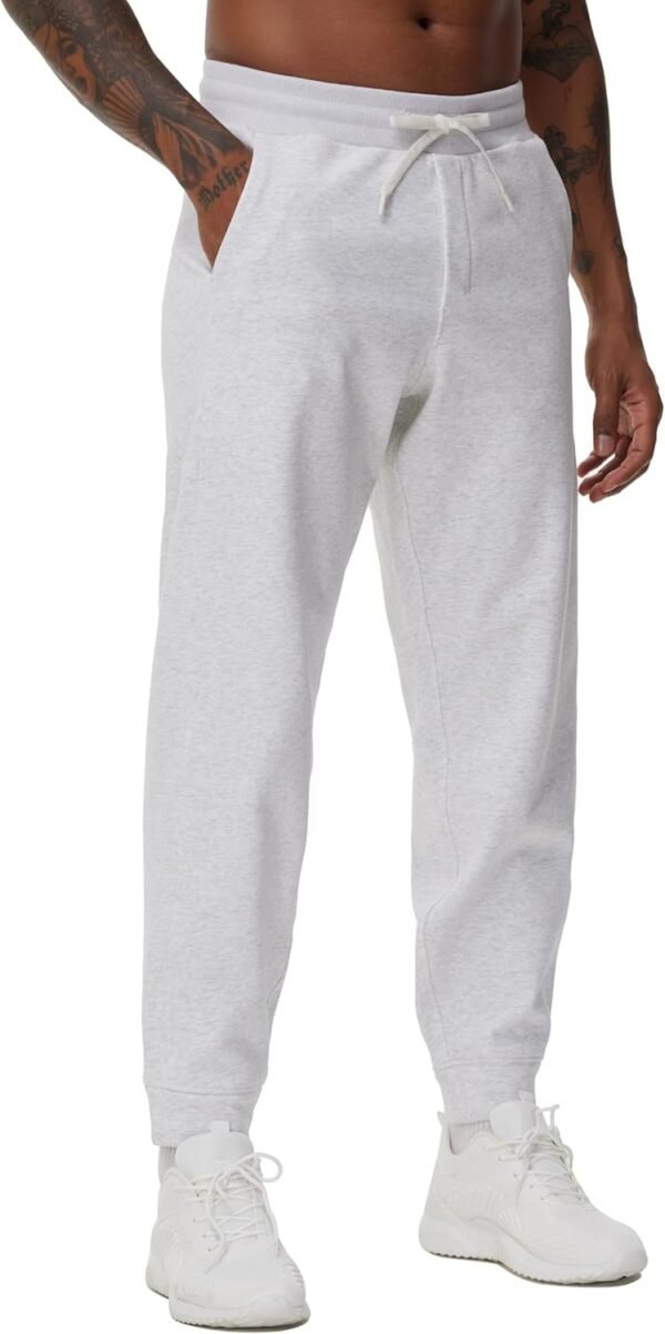 Mens' Fleece Joggers Pants with Deep Pockets in Loose-fit Style