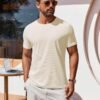 71JJmo7bgGL._AC_SL1500 Men's T Shirt Short Sleeve Crew Neck T-Shirt Casual Summer Classic Basic Tee Shirts