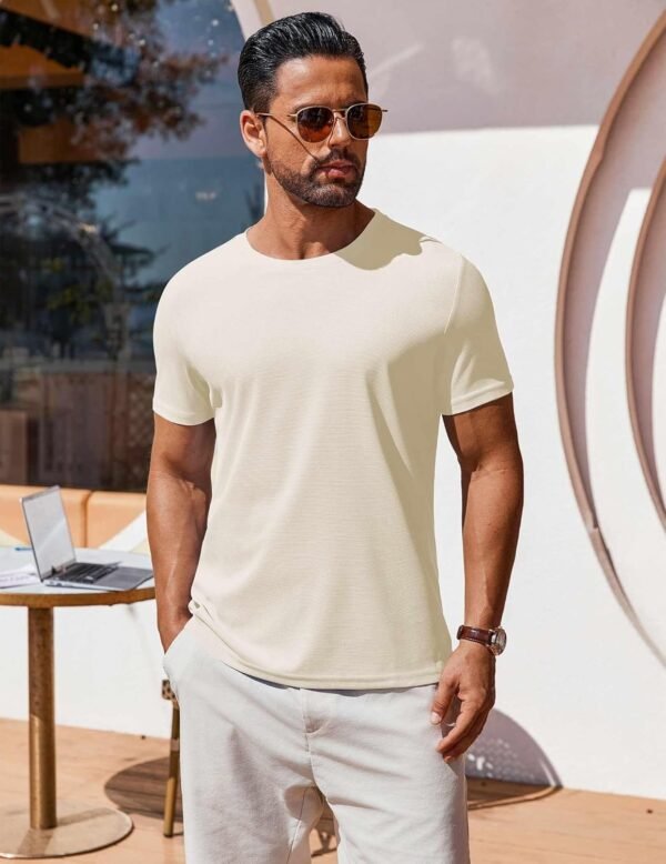 71JJmo7bgGL._AC_SL1500 Men's T Shirt Short Sleeve Crew Neck T-Shirt Casual Summer Classic Basic Tee Shirts