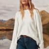 Women's Oversized Sweaters 2025 Long Sleeve Fuzzy Knit Casual Chunky Pullover Sweater Fall Outfits Clothes