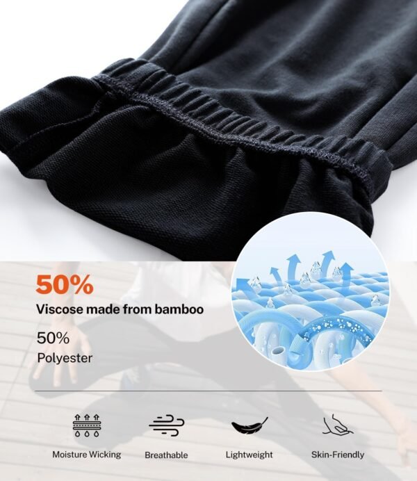 Mens Sweatpants Lightweight Athletic Pants for Workout Jogging Running Gym Dry Loose-fit Tapered Joggers