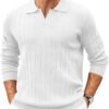 71UJEByOkqL._AC_SL1500 Mens Sweaters Polos Long Sleeve V Neck Knit Polo Lightweight Casual Pullover Sweater