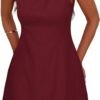 Womens Formal Short Dresses 2025 Summer Sleeveless Boat Neck A Line Elegant Mini Cocktail Party Dress