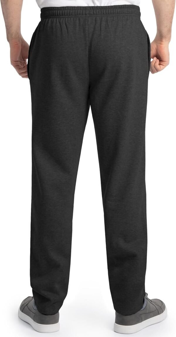 71XNhxKZ3XL._AC_SL1500 Mens Eversoft Fleece Open Bottom Sweatpants with Pockets, Relaxed Fit, Moisture Wicking, Breathable
