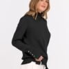 Turtleneck Sweaters for Women Long Sleeve Dressy Casual Soft Knitted Button Pullover Tops 2025 Fall Winter Clothes