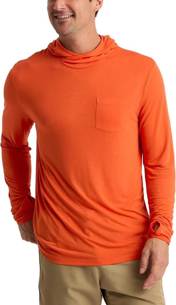 Men's Lightweight Hoodie - UPF 20+ Sun Protection Hoodie for Men - Breathable Long Sleeve Sun Shirt for Fishing