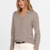 Womens Polo V Neck Long Sleeve Sweaters Lightweight Dressy Casual Business Basic Knit Pullover Top 2025 Fall Outfits