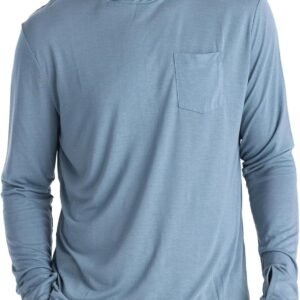 Men's Lightweight Hoodie - UPF 20+ Sun Protection Hoodie for Men - Breathable Long Sleeve Sun Shirt for Fishing