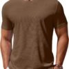 819DuEQH3yL._AC_SL1500 Men's T Shirt Short Sleeve Crew Neck T-Shirt Casual Summer Classic Basic Tee Shirts