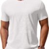 81Dgq6J7kTL._AC_SL1500 Men's T Shirt Short Sleeve Crew Neck T-Shirt Casual Summer Classic Basic Tee Shirts