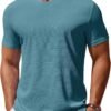 81GP8nwdKbL._AC_SL1500 Men's T Shirt Short Sleeve Crew Neck T-Shirt Casual Summer Classic Basic Tee Shirts