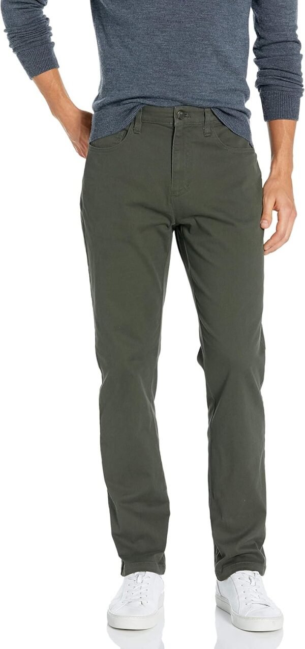 81TloIswI-L._AC_SL1500 Essentials Men's Chinos, Athletic Fit, Work Pants, 5-Pocket, Comfort Stretch