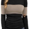 Long Sleeve Shirts for Women Fall Fashion Thermal Shirts Rib Knit Winter Clothing Warm Undershirts Basic T-Shirts