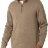 mens Long Sleeve Fleece Quarter-zip